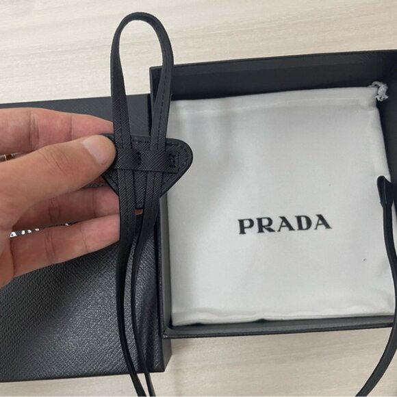 Prada Saffiano Leather Bolo Tie Unisex - Picture 4 of 6